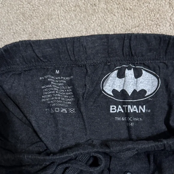 Batman Black Lounge Pants - Picture 5 of 5